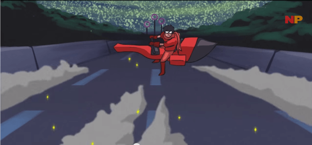 Screen shot from Harry Potter Cyber Punk Adventure. Via Wired.